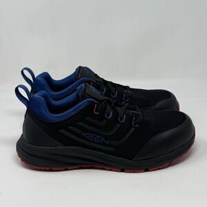 KEEN Utility Minneapolis Carbon Fiber Toe Work Shoes Mens 10 EE Wide Black Blue